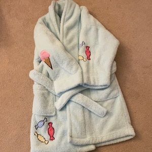 Kids robe with candy and ice cream